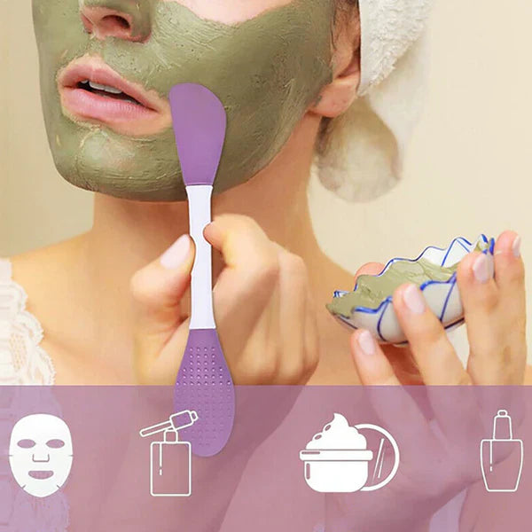 ( PACK OF 2 ) SILICONE FACE MASK BRUSH