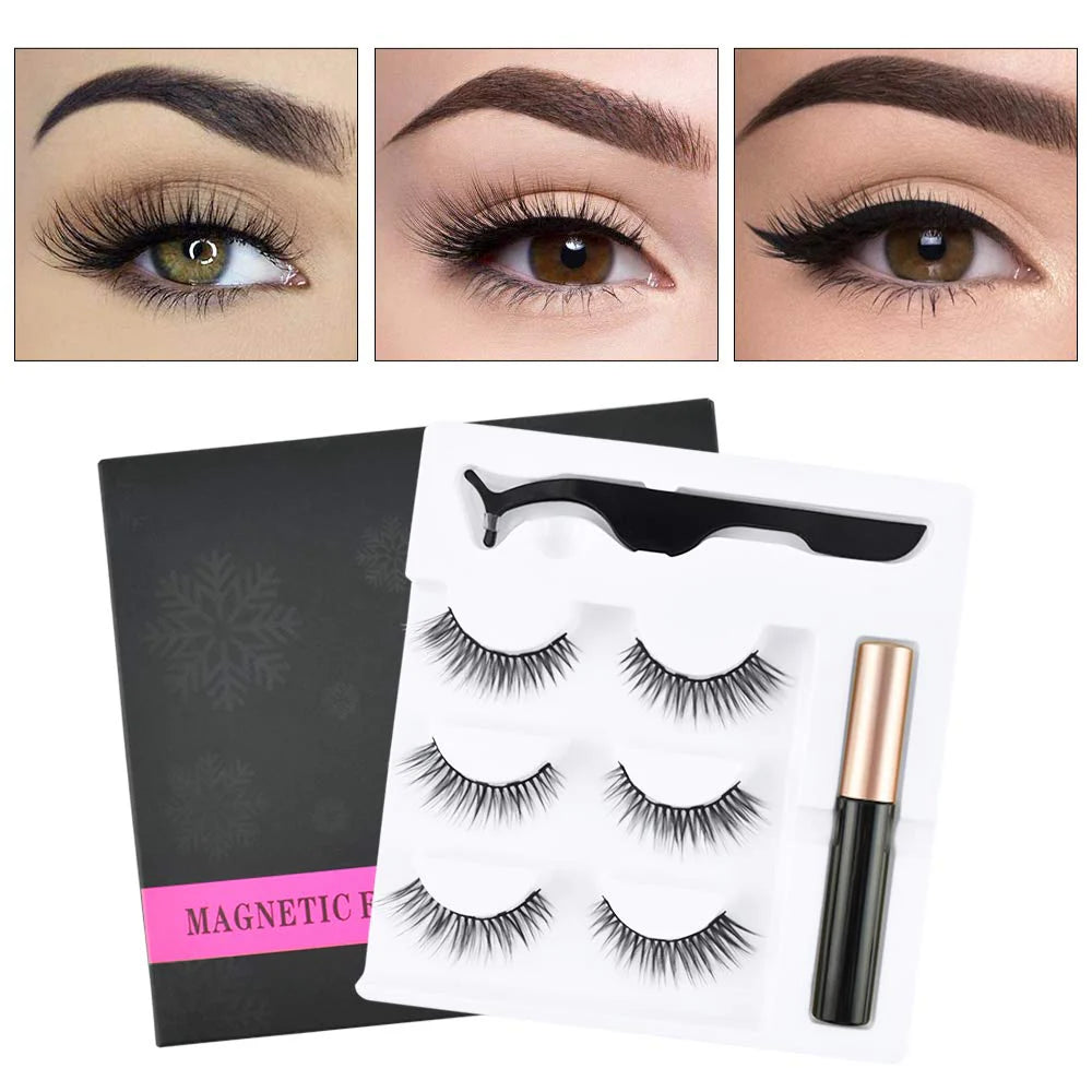 Magnetic eyeliner eyelash suit