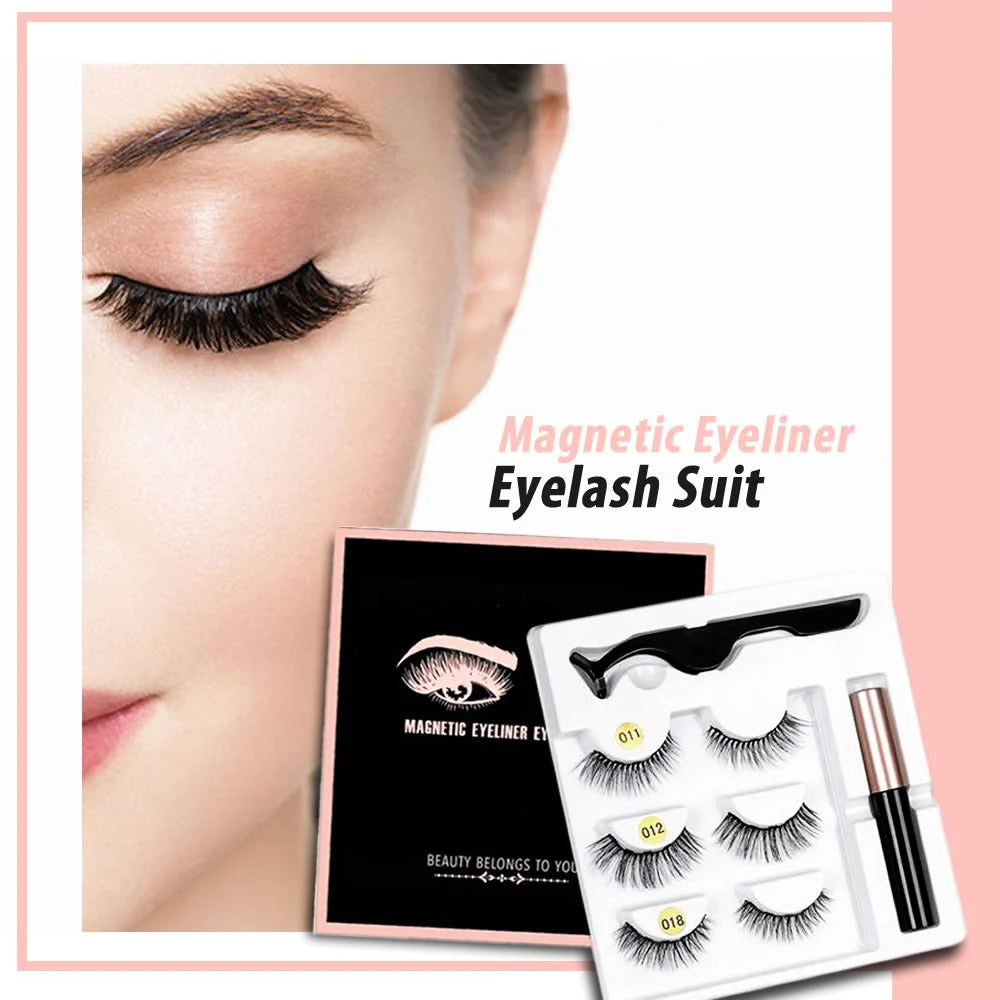 Magnetic eyeliner eyelash suit